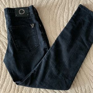 Vesace Black Straight Leg Jeans